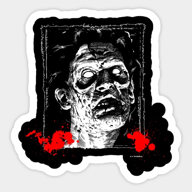 Deadite Ash Sticker by D.W. Frydendall